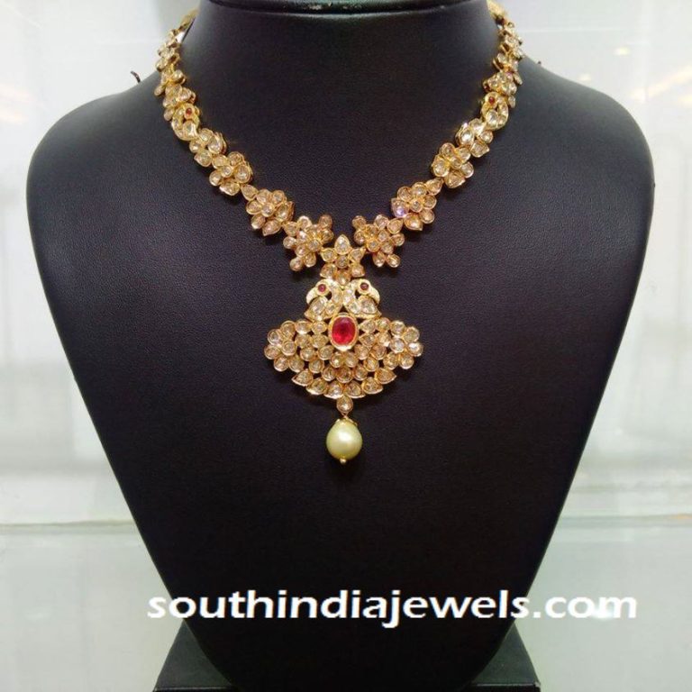Light weight 22k gold necklace design from NAJ jewellery