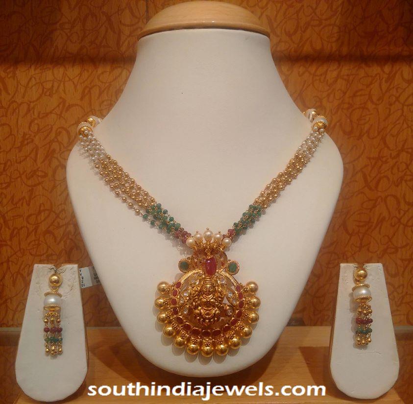 Designer gold mala necklace from NAJ Jewellery