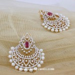Diamond Chandbali from Manubhai Jewellers