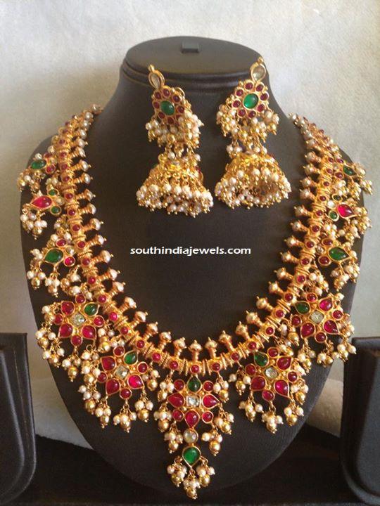 Gold Plated Guttapusalu pearl Necklace