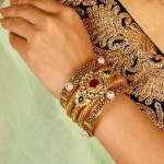 Gold Antique Bangle from Manubhai Jewellers
