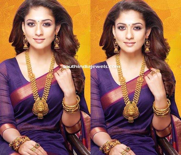 Nayanthara in GRT Jewellers gold jewelleries