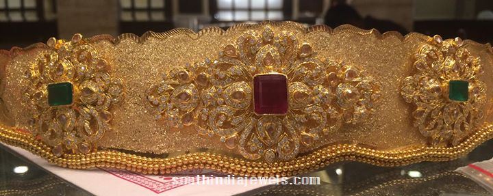 160 Grams weight gold bridal ottiyanam aaka vadanam from PSJ