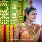 South India Bride in Gold Antique Jewelleries