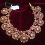 Gold Antique Ruby Necklace Design