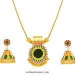 Kerala Style Gold Necklace Set from Jos Alukkas