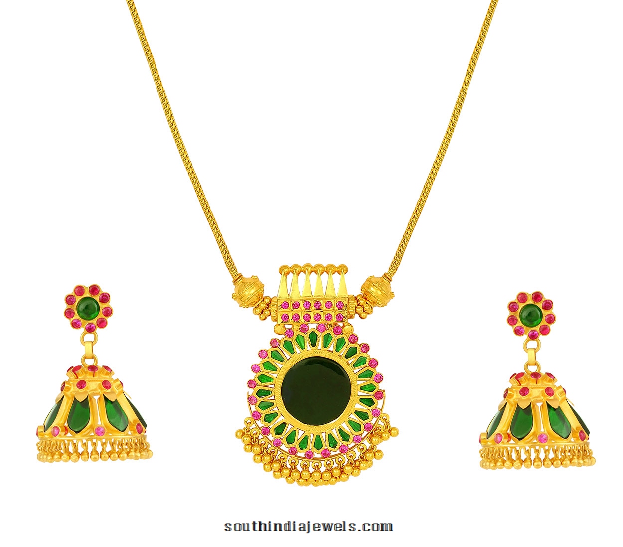 Kerala Style gold necklace sets from jos alukkas