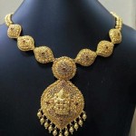 22k Gold Simple Necklace Design