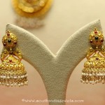 22K Gold Temple Jhumka From Manubhai Jewellers