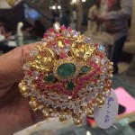 25 Grams Gold Ruby Emerald Pendant