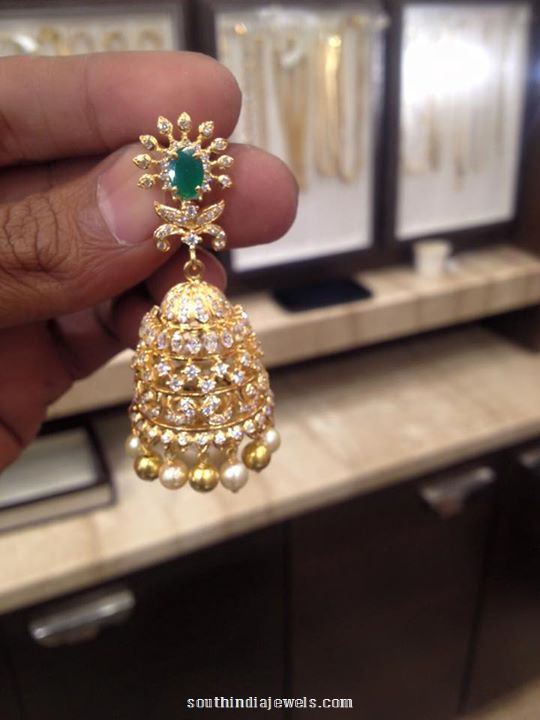 Latest Model Diamond Emerald Jhumka