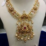Gold Grand Necklace with Pearls