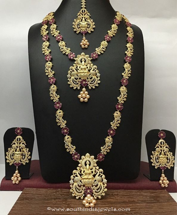 Imitation Bridal Jewellery Ruby Necklace sets RS Designs