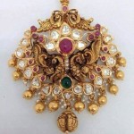 Gold Antique Peacock Pendant