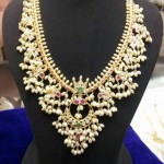 Beautiful Gold Guttapusalu Necklace Design