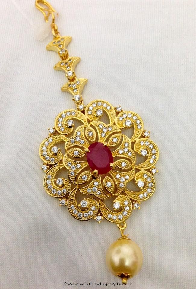 Indian Wedding Tikka designs from swarnakshi jewels and accessories