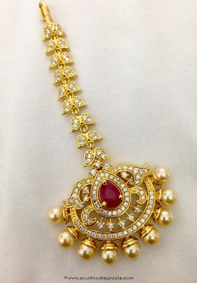 Bridal Maang Tikka Design with Price South India Jewels