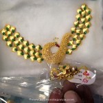 Fancy Gold Short Peacock Necklace Design