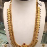 Gold Temple Long Kasumalai Necklace