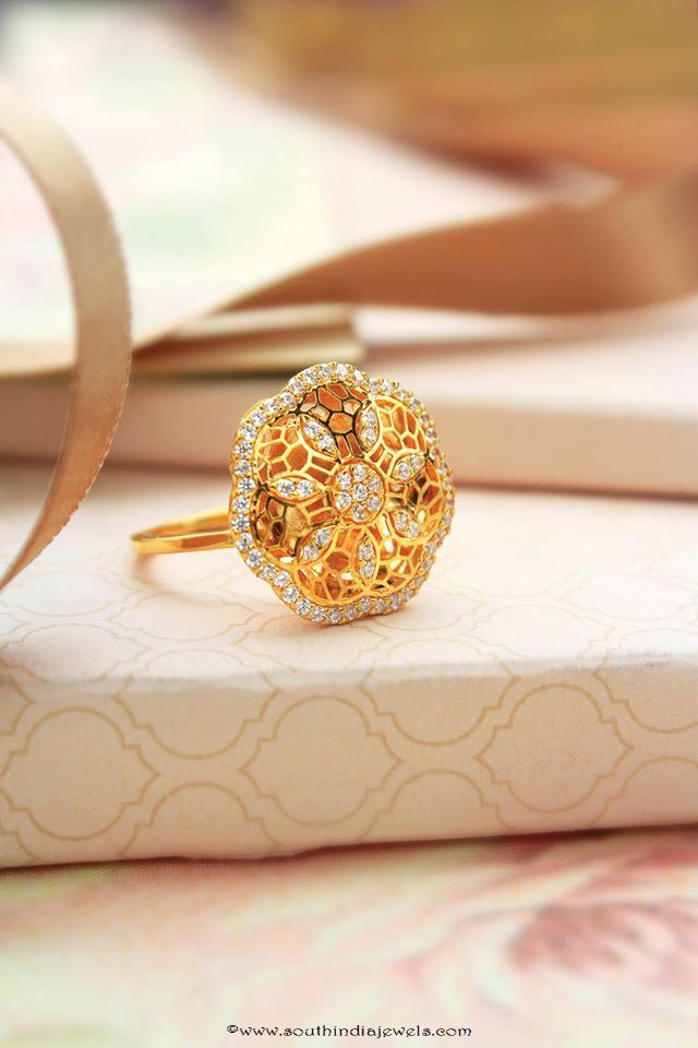 22k Gold Fancy ring from Manubhai Jewellers Italian Collections