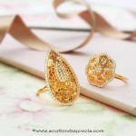 Gold Designer Rings From Manubhai Jewellers