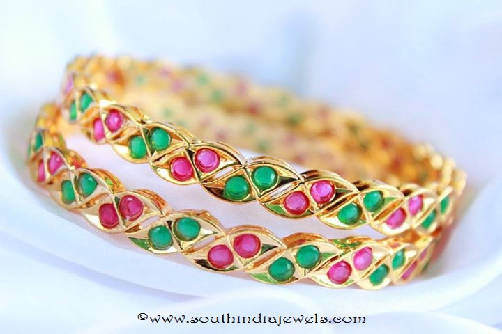 Imitation Ruby Emerald Bangle from Magha Store