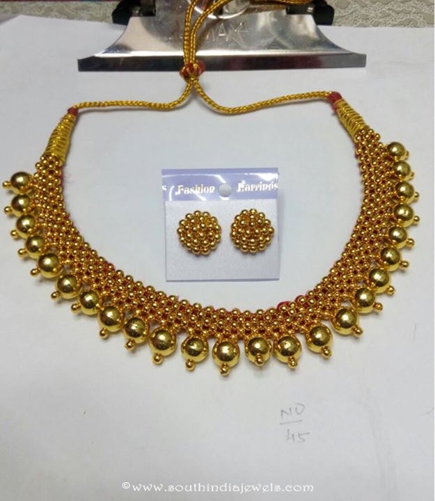 Imitation short necklace Desin with earrings