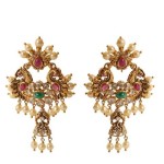 Gold Designer Antique Earrings