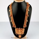Gold Antique Long Necklace From Bhima Jewellery