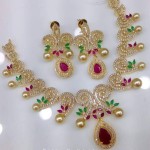 One Gram Gold Necklace Set with Price