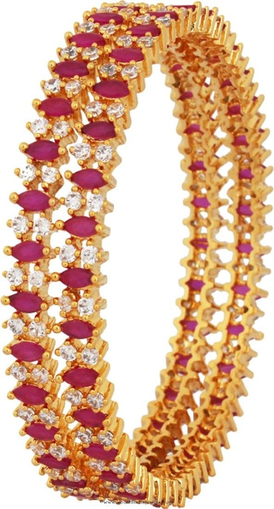 Gold Plated Ruby Bangles buy online