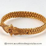 Gold Antique Kada Bangle From Amarsons