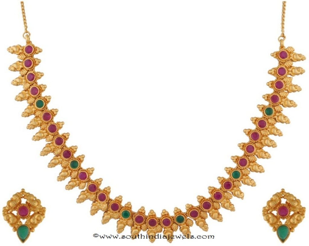 Gold Plated Kemp Necklace set buy Online