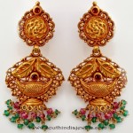 Maharashtrian Style Gold Antique Earrings