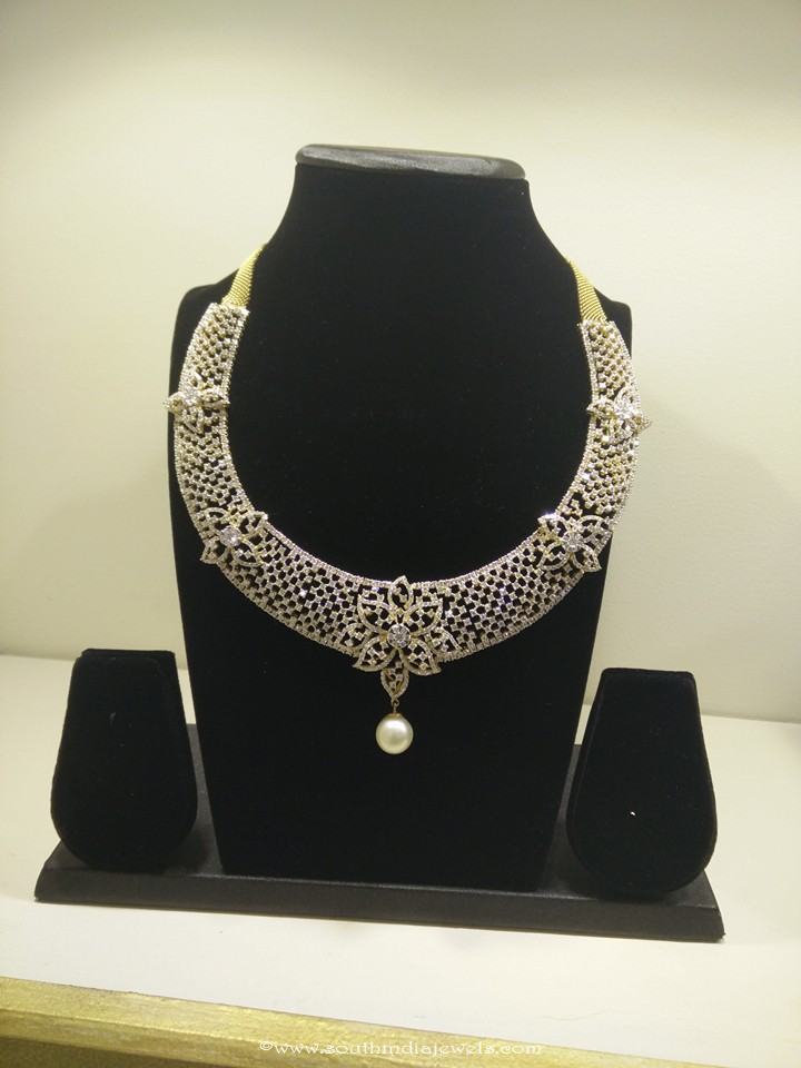 Designer Diamond Necklace Designs From Vajra - South India Jewels