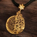 Gold Antique Pendant From Karpagam Jewellers