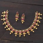 Kemp Ruby Necklace From Kushal Fashion Jewellery