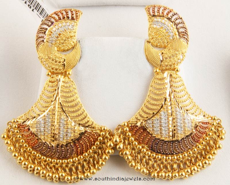 22k gold earrings from Senthil Murugan Jewellers