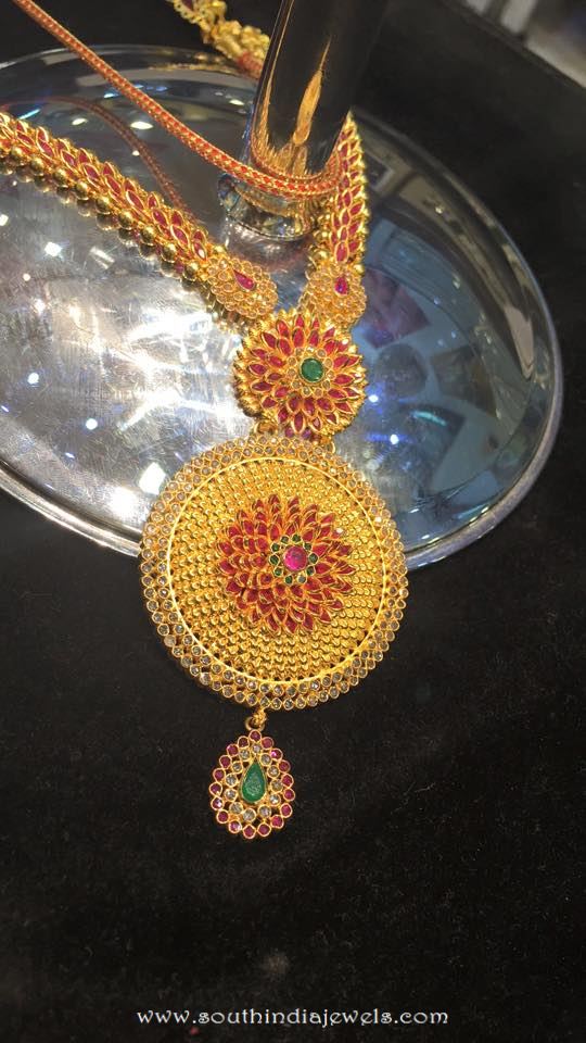70 Grams Gold Long Necklace From Shubham Jewellers