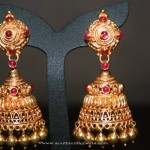 Gold Jhumki Designs from Prakruthi