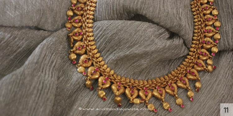Gold Antique Ruby Necklace from Sayar Jewellery