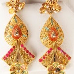 Gold Designer Earrings from Senthil Murugan Jewellers