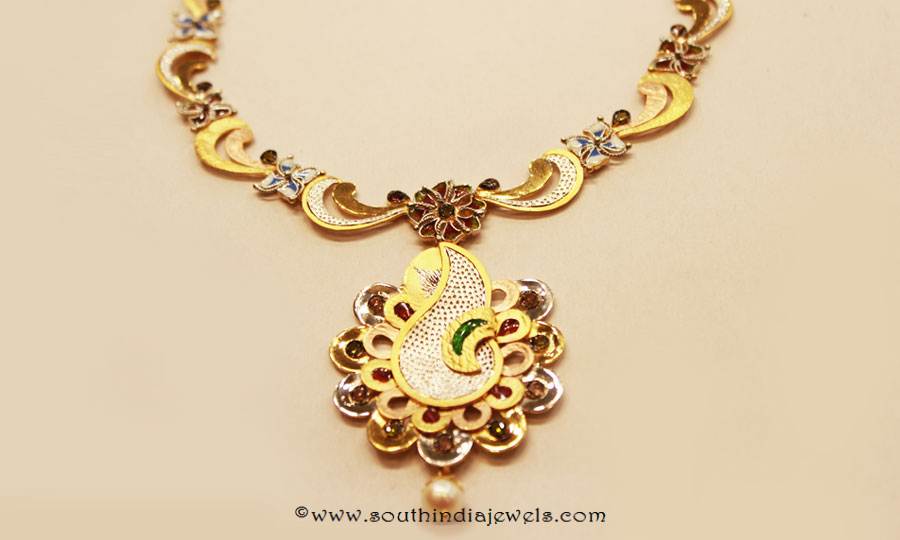 Gold Designer Necklace from Sumathi Jewellers