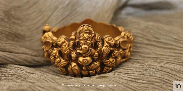 Gold Ganesh Bangle from Sayar Jewellery