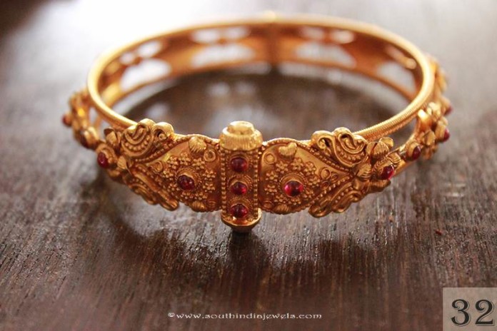 Gold Kada Bangle from Sayar Jewellery - South India Jewels