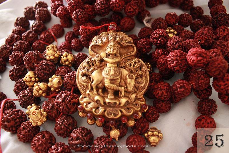 Gold Krishna Pendant from Sayar Jewellery