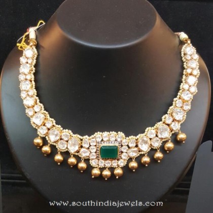 Gold Necklace From Dhanlaxmi Jewellers - South India Jewels