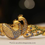 Gold Peacock Bangle from Sumathi Jewellers