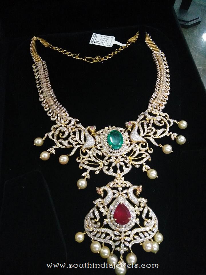 Heavy Diamond Necklace From Puchala Pearls