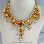 Latest Model Pearl Clustered Necklace